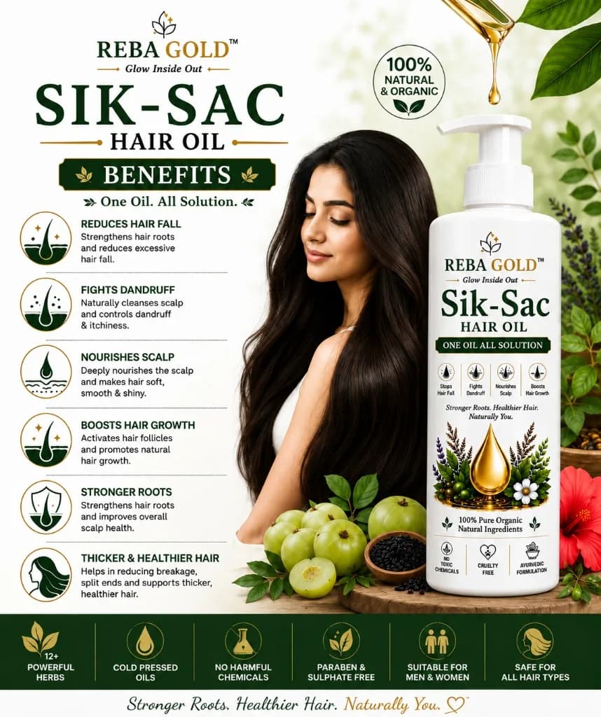 Sik-Sac Shampoo by Reba Gold — Ayurvedic Botanical Formula